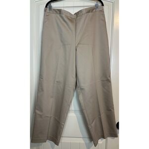 Alfred Dunner Womens Plus Size 18‎ Pull on Pant Proportioned Short Tan Brown GUC